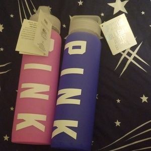 Blue Collegiate Waterbottle PINK